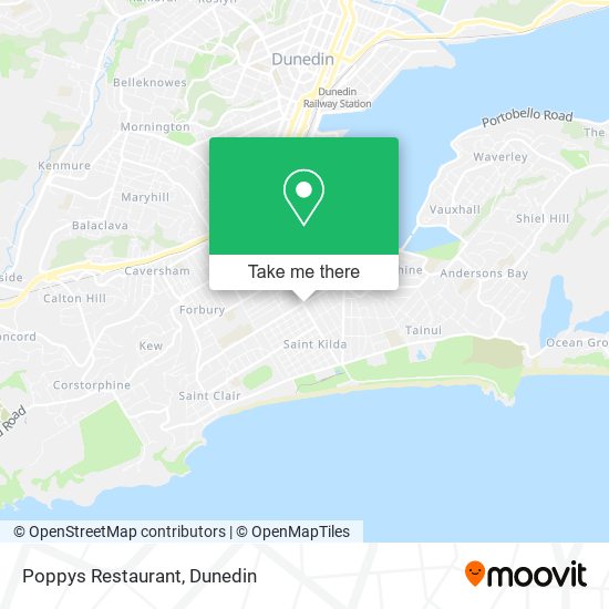 Poppys Restaurant map
