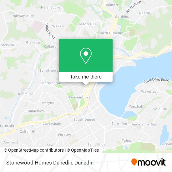 Stonewood Homes Dunedin map