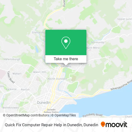 Quick Fix Computer Repair Help in Dunedin map