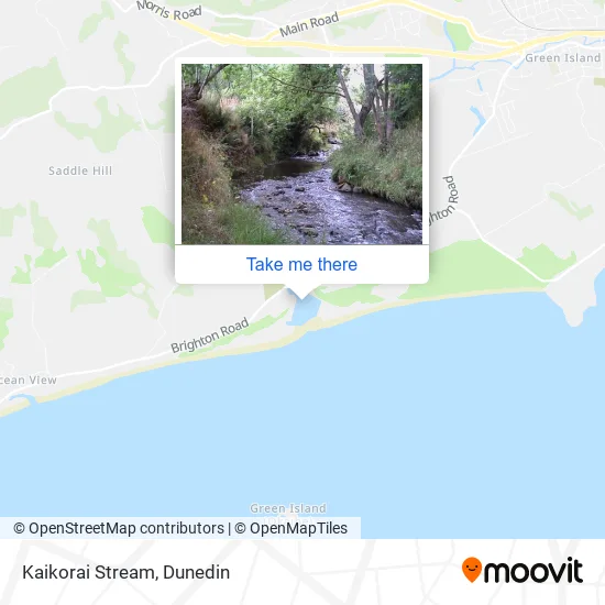 Kaikorai Stream map