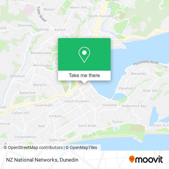NZ National Networks map