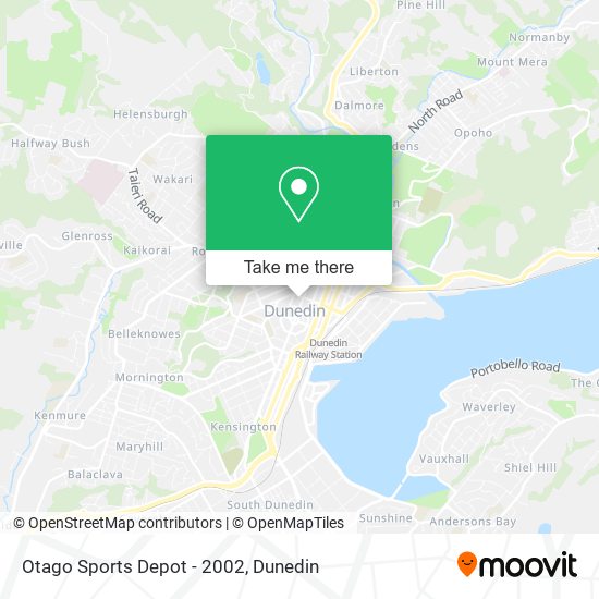 Otago Sports Depot - 2002 map