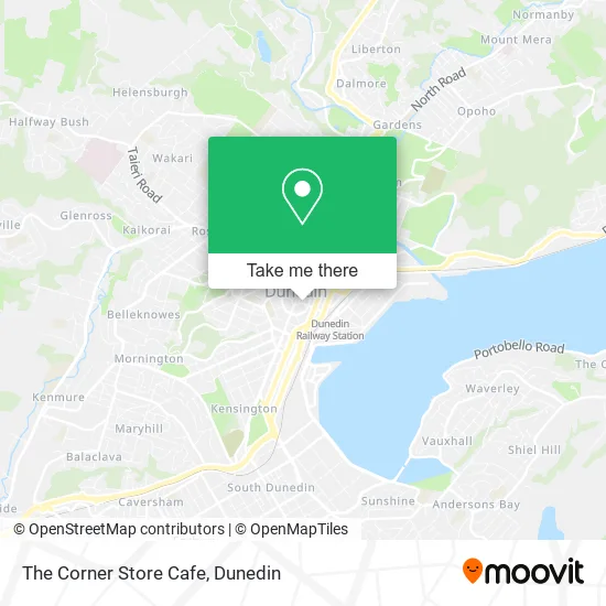 The Corner Store Cafe map