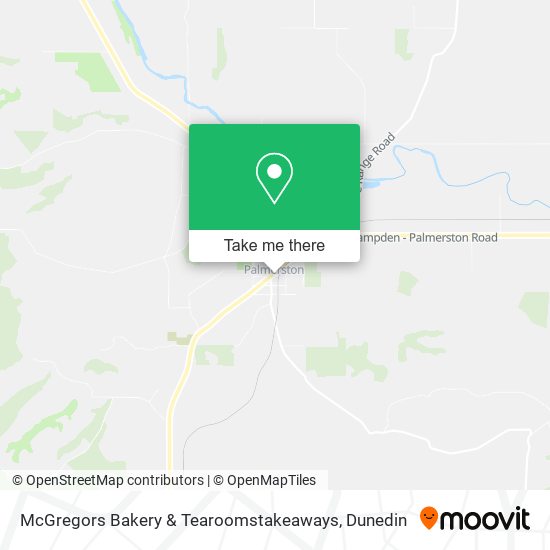 McGregors Bakery & Tearoomstakeaways map