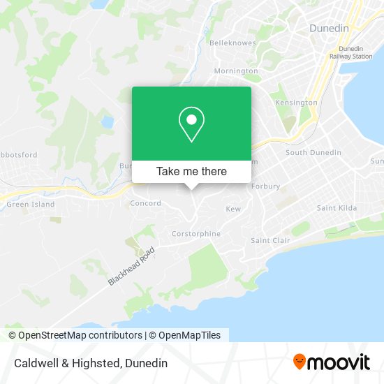 Caldwell & Highsted map