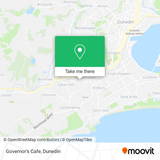 Governor's Cafe map