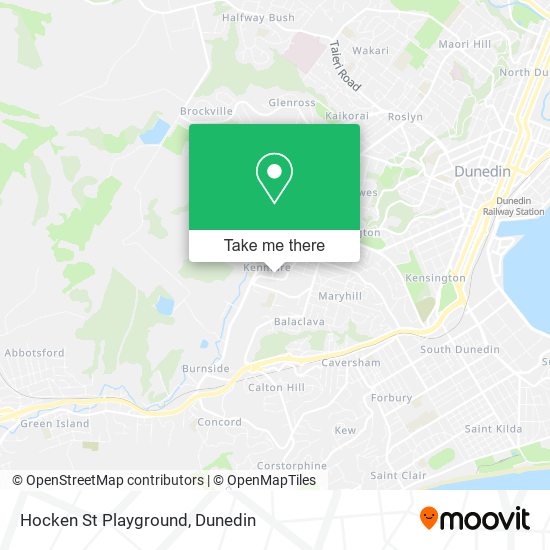 Hocken St Playground map