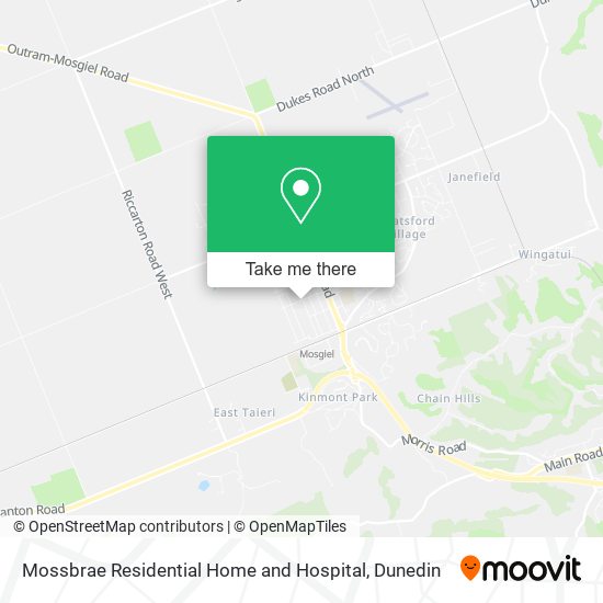 Mossbrae Residential Home and Hospital map