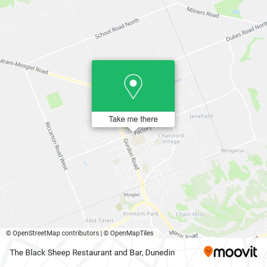 The Black Sheep Restaurant and Bar map