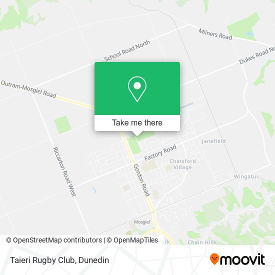 Taieri Rugby Club map