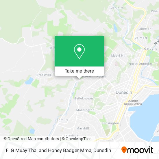 Fi G Muay Thai and Honey Badger Mma map