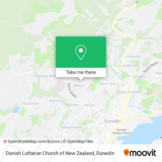 Danish Lutheran Church of New Zealand map