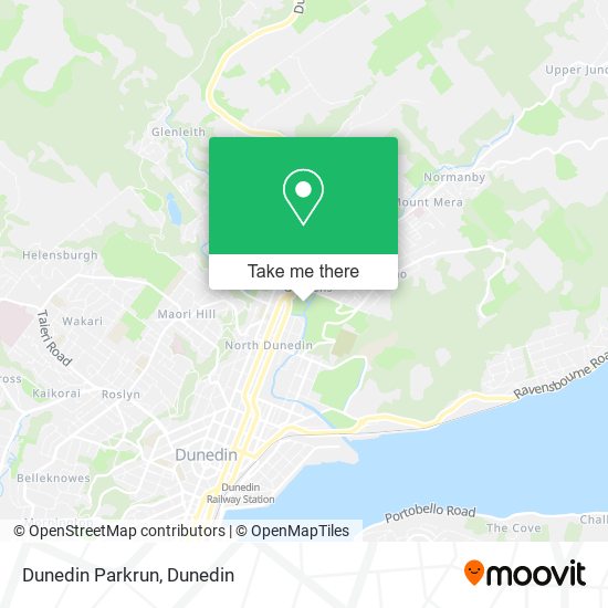 Dunedin Parkrun map