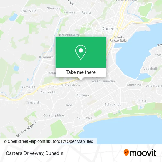 Carters Driveway map