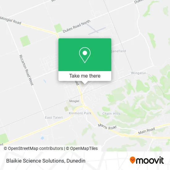 Blaikie Science Solutions map