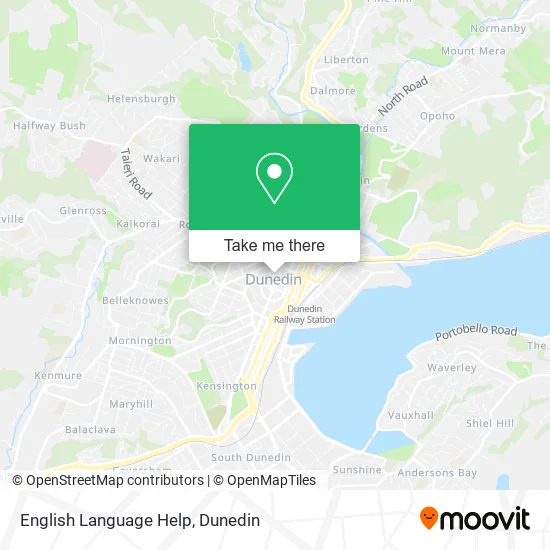 English Language Help map