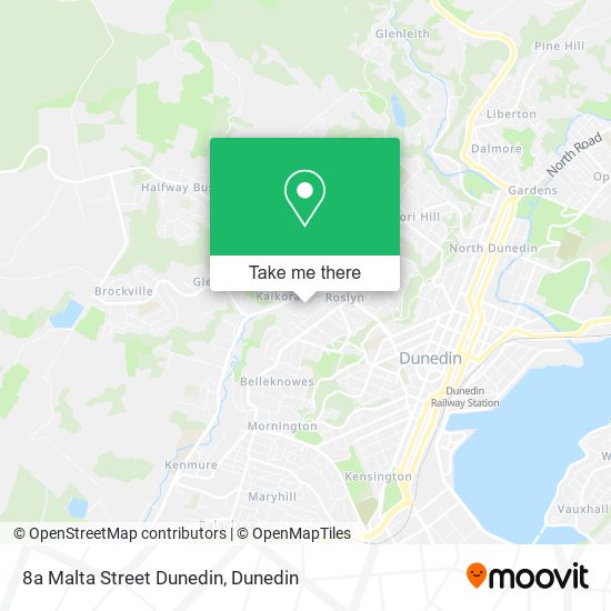8a Malta Street Dunedin map