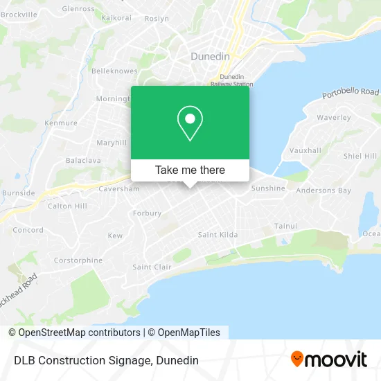 DLB Construction Signage map