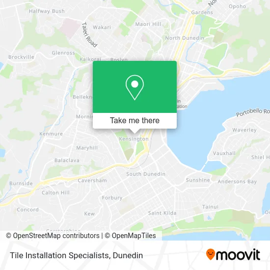 Tile Installation Specialists map