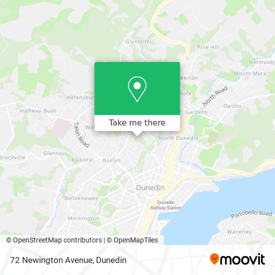 72 Newington Avenue map