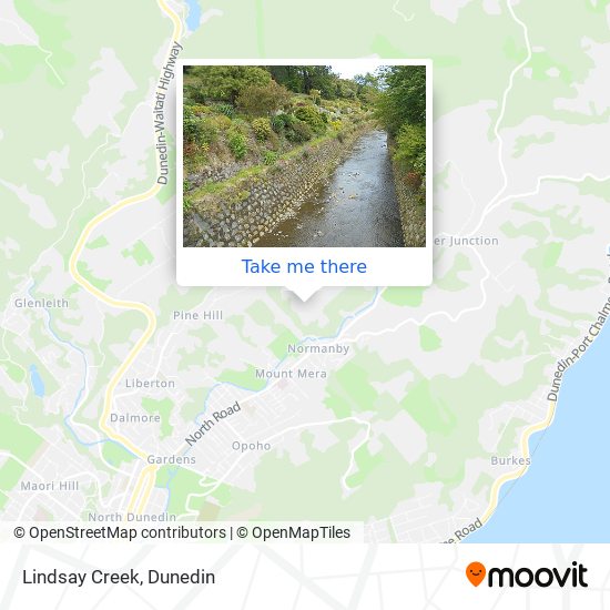 Lindsay Creek map