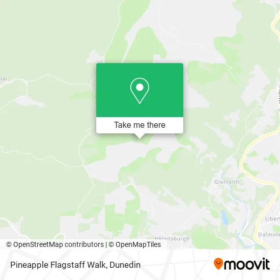 Pineapple Flagstaff Walk map