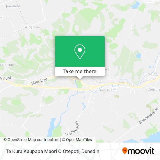 Te Kura Kaupapa Maori O Otepoti map