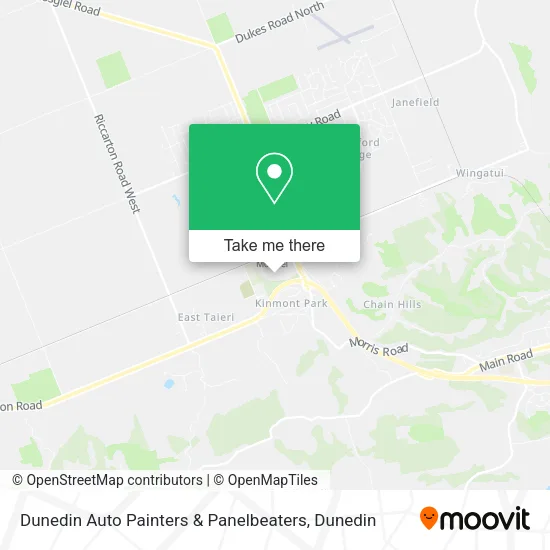 Dunedin Auto Painters & Panelbeaters map