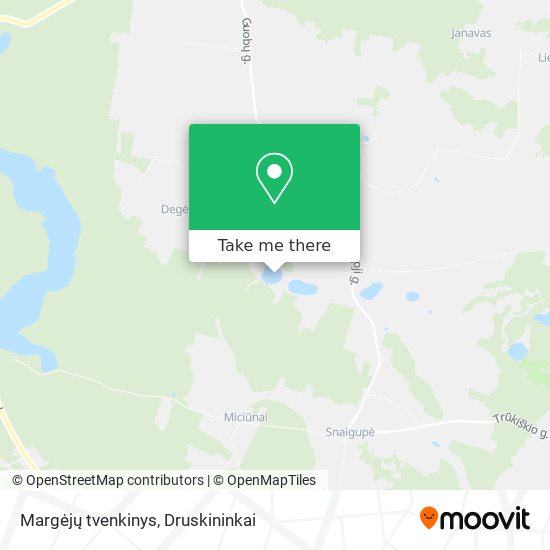 Margėjų tvenkinys map