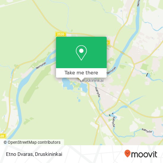 Etno Dvaras map