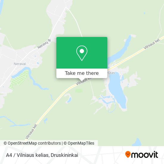 A4 / Vilniaus kelias map