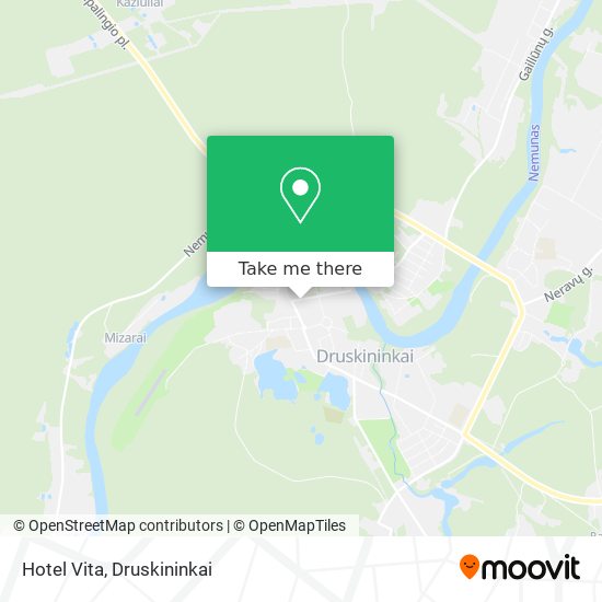 Hotel Vita map