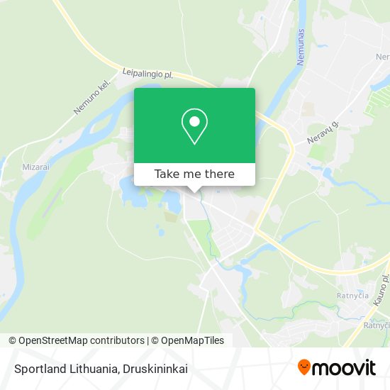 Карта Sportland Lithuania