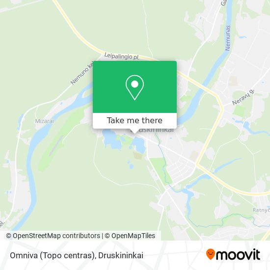 Карта Omniva (Topo centras)