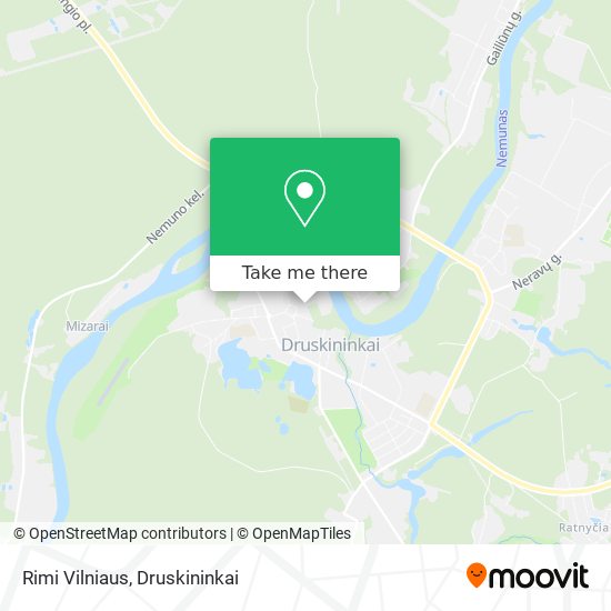 Карта Rimi Vilniaus