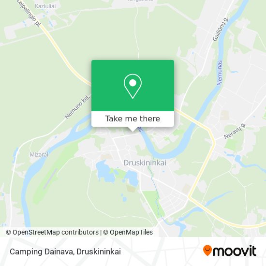 Camping Dainava map