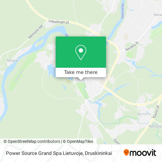 Карта Power Source Grand Spa Lietuvoje