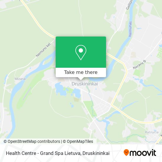 Health Centre - Grand Spa Lietuva map