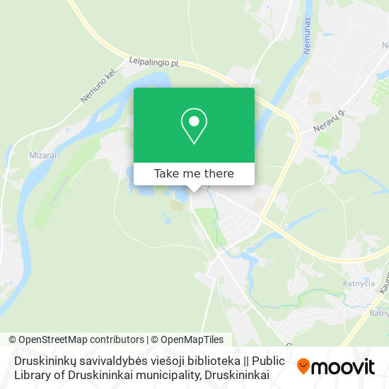 Druskininkų savivaldybės viešoji biblioteka || Public Library of Druskininkai municipality map