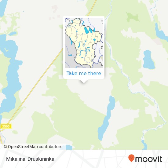 Mikalina map