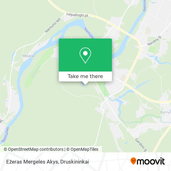 Ežeras Mergelės Akys map