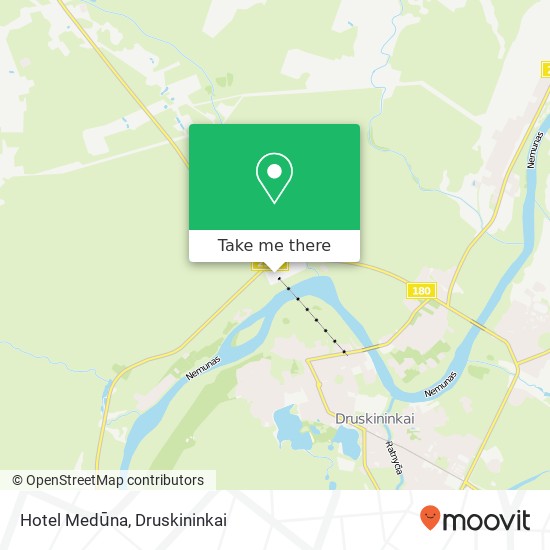 Hotel Medūna map