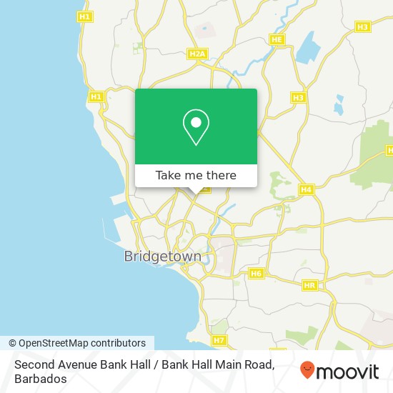Second Avenue Bank Hall / Bank Hall Main Road map
