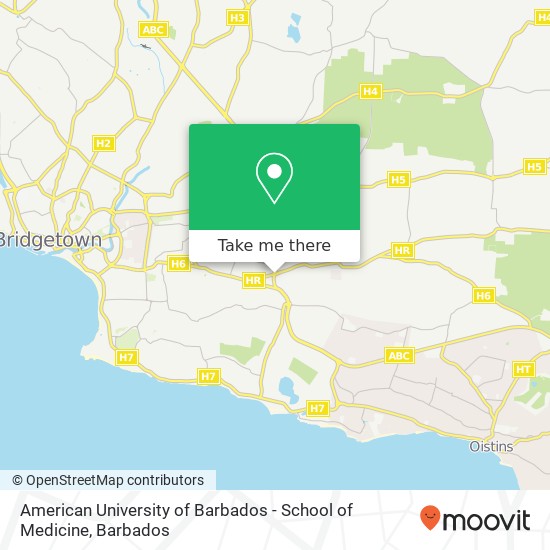 American University of Barbados - School of Medicine map