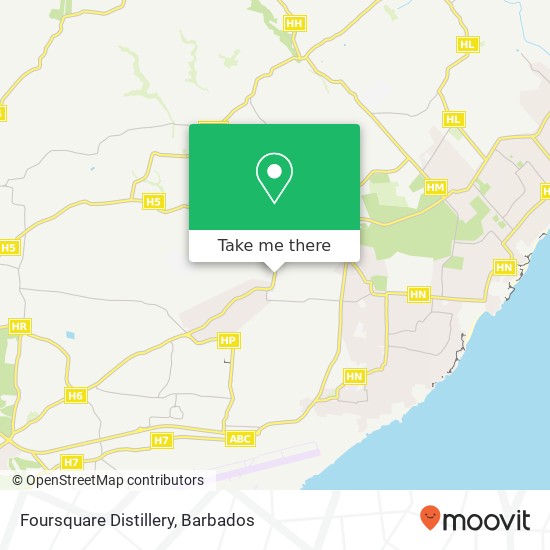 Foursquare Distillery map