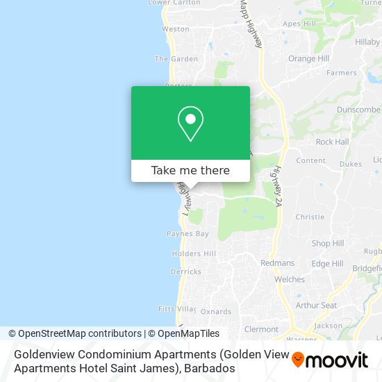 Goldenview Condominium Apartments (Golden View Apartments Hotel Saint James) map