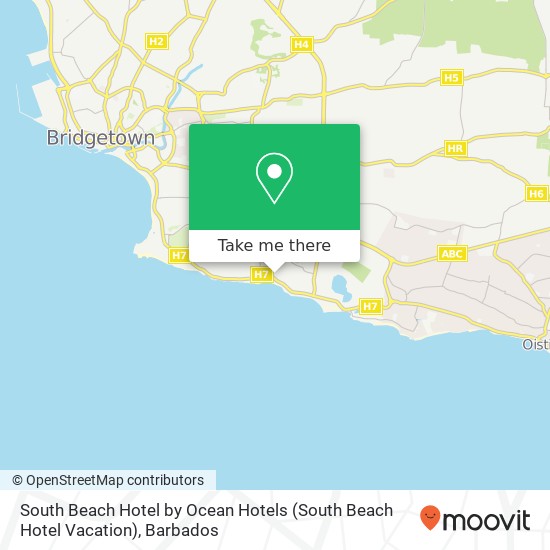 South Beach Hotel by Ocean Hotels (South Beach Hotel Vacation) map