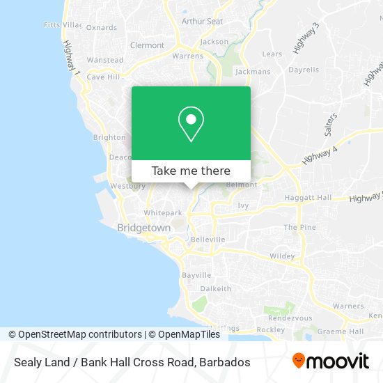 Sealy Land / Bank Hall Cross Road map
