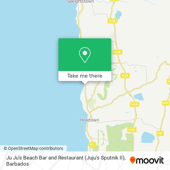 Ju Ju's Beach Bar and Restaurant (Juju's Sputnik II) map