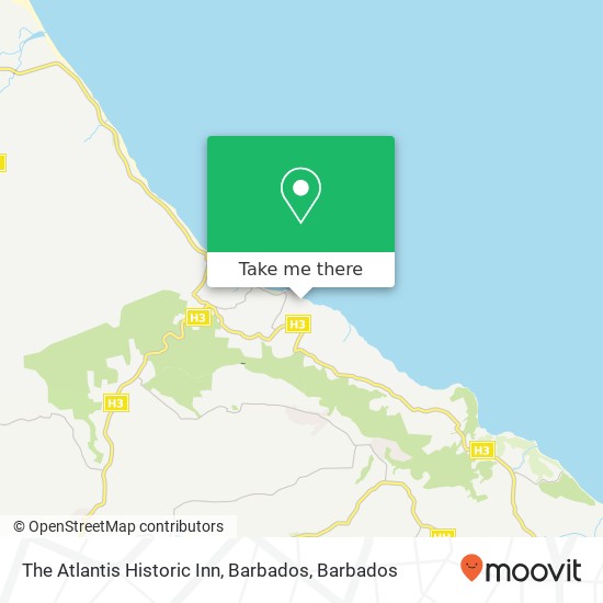 The Atlantis Historic Inn, Barbados map
